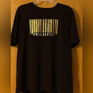 Brand new, size Large, metallic gold writing
